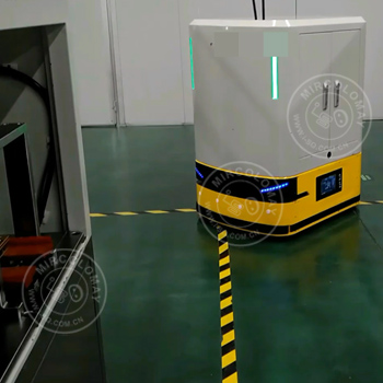 Transporting electronic materials by Automatic laser AGV