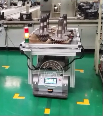 Lifting AGV in automatic production line